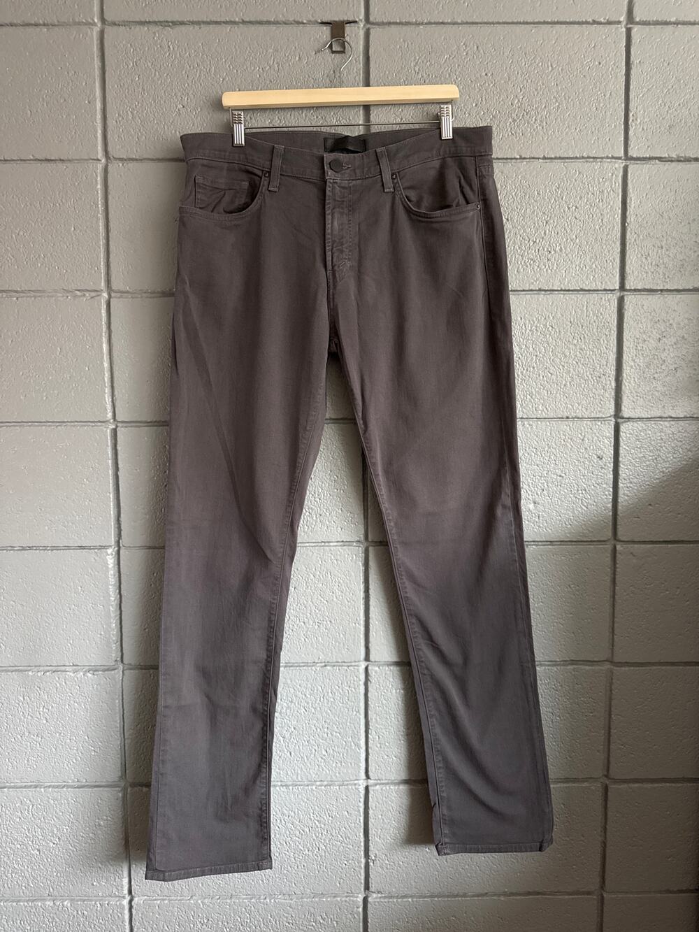 J Brand Tyler Slim Fit Straight Leg Pants in Lunar Gray size 36"x34"